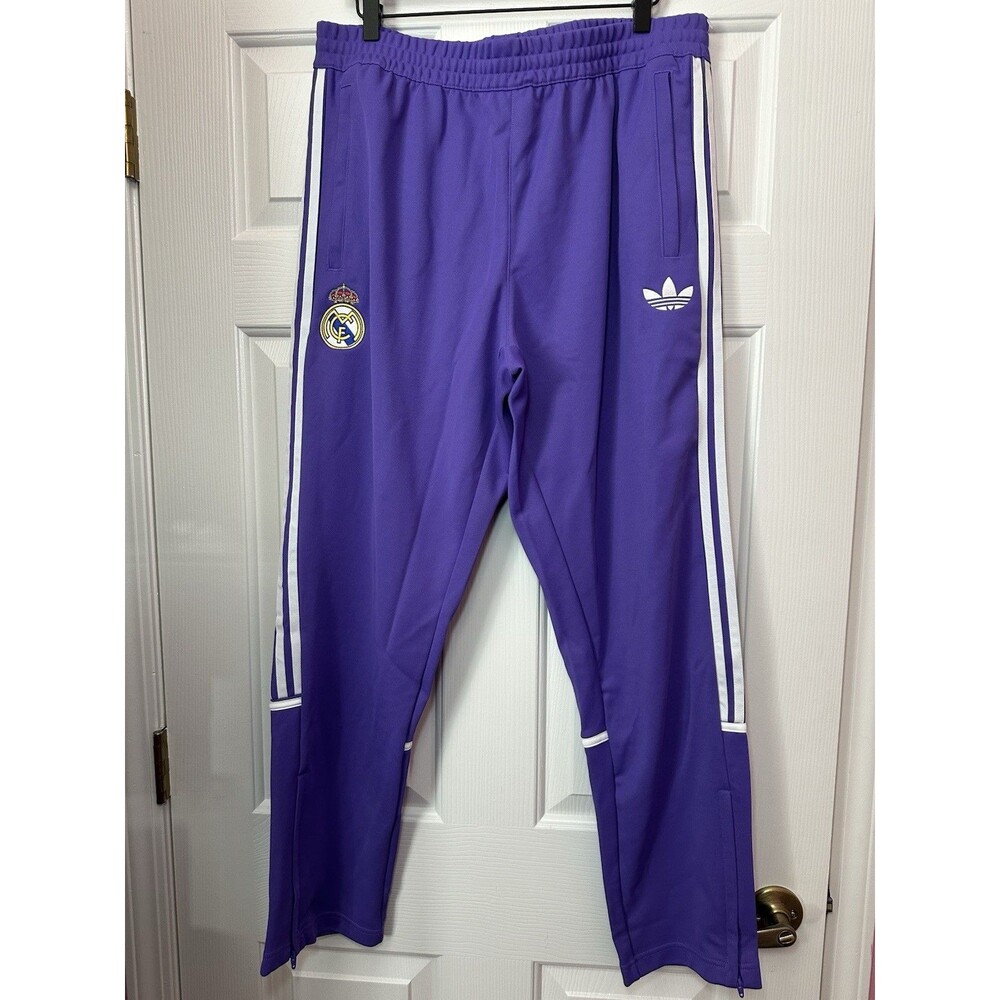 Size XL Adidas Real Madrid LFSTLR Track Pants KC7787 Men's Originals Purple NEW